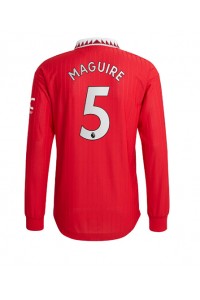 Manchester United Harry Maguire #5 Fotballdrakt Hjemme Klær 2022-23 Lange ermer